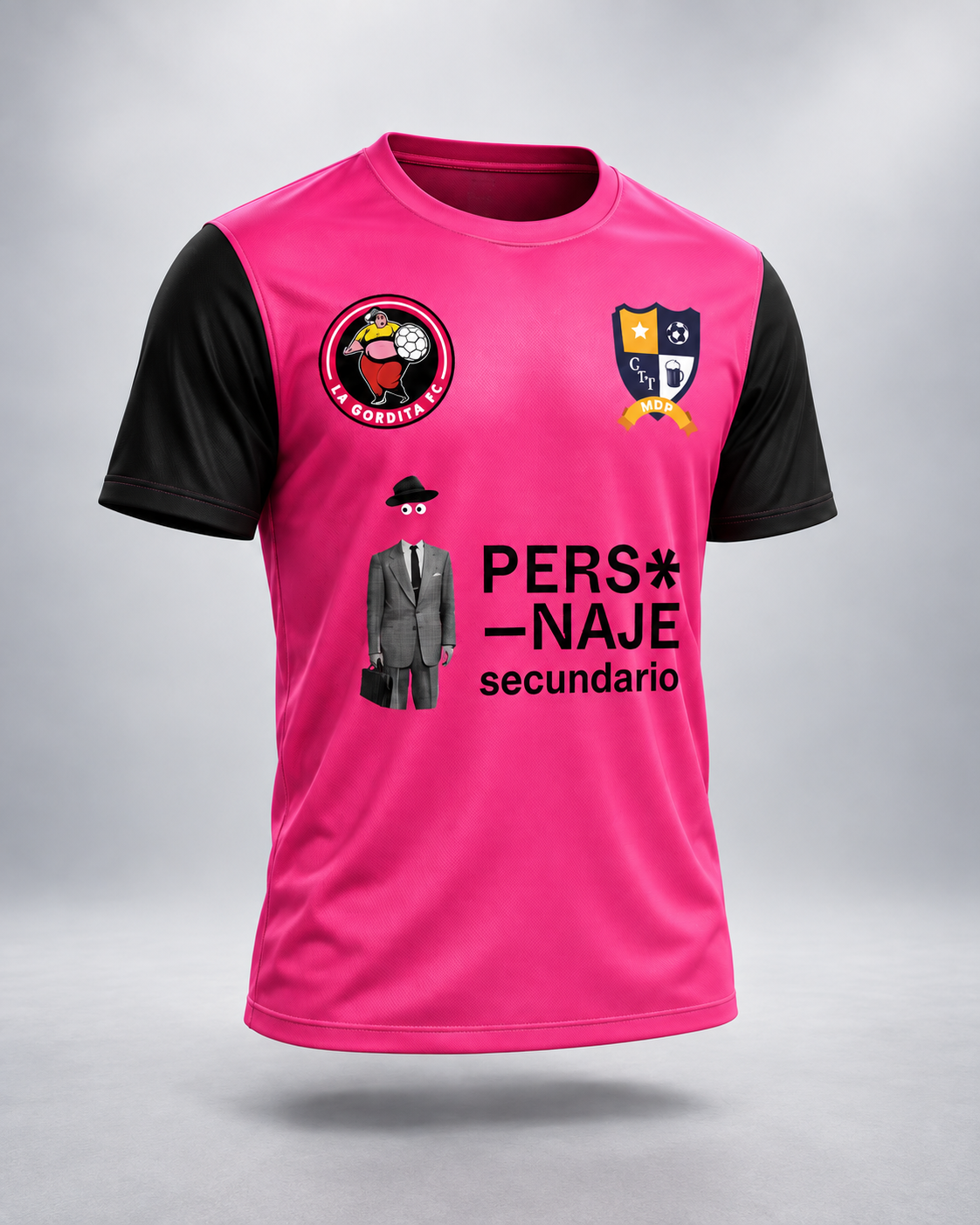 Camiseta jugador La Gordita FC, vista frontal