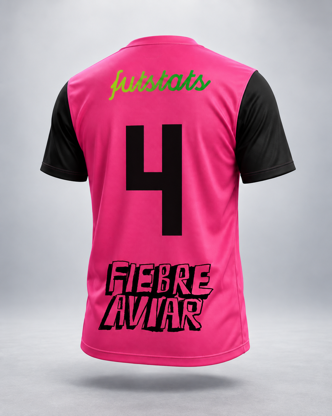 Camiseta jugador La Gordita FC, vista posterior